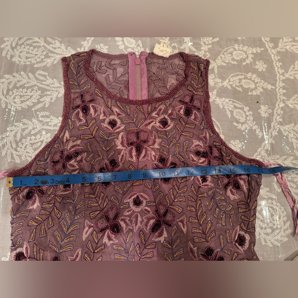 ❤️ NWT ARTISANAL HAND-EMBROIDERED 100% Silk BEADED Top - Picture 15 of 16